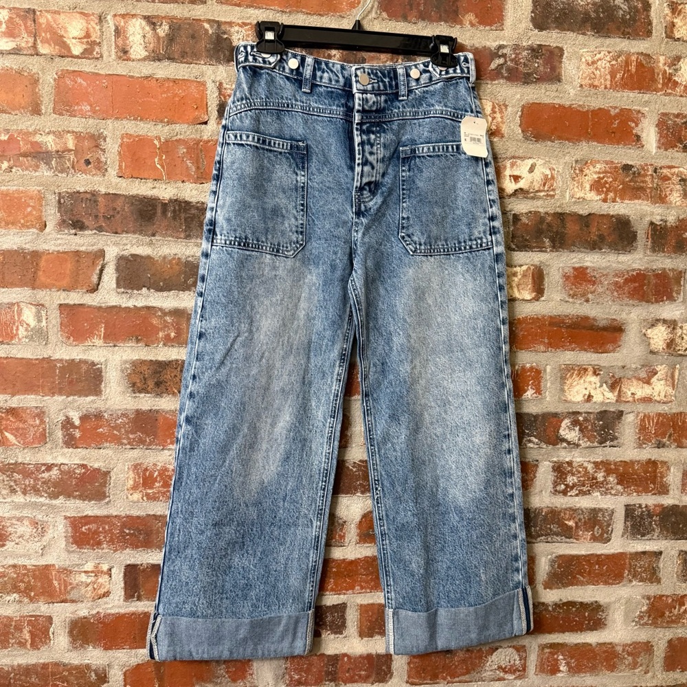 Altar'd State Light Wash Wide Leg Jeans